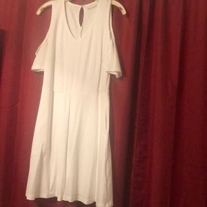 NY&Co White off the shoulder short sleeves dress